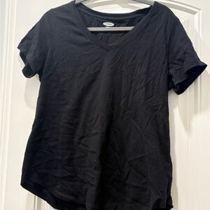 Old Navy Classic Black V-Neck Tee